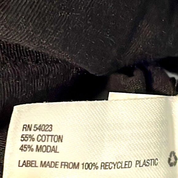 GAP bird and vine print front solid back cap sleeve tee or shell size L - Picture 6 of 8